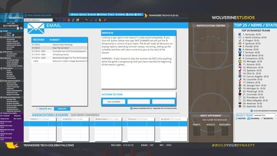 Draft Day Sports: College Basketball 2019 — screenshot 8