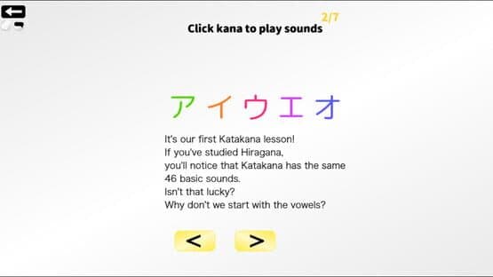 Let's Learn Japanese! Katakana — screenshot 1