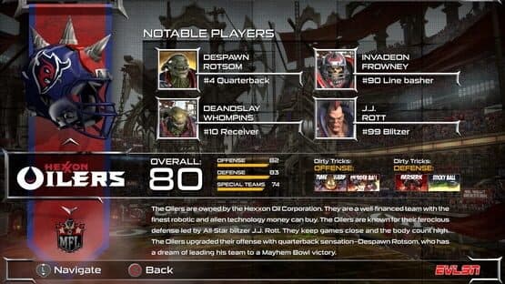 Mutant Football League: Purple Oil Pack — screenshot 1