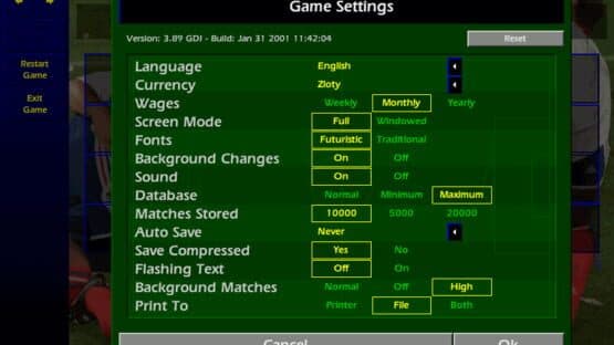 Championship Manager: Season 00/01 — screenshot 3