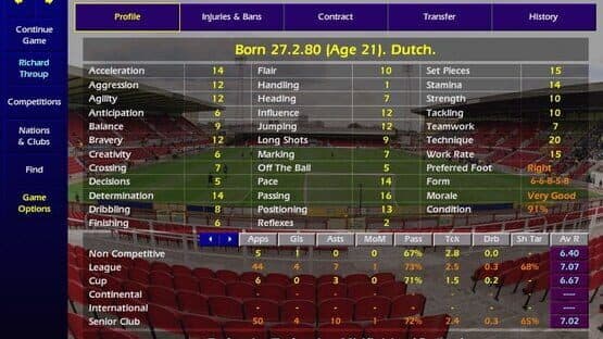 Championship Manager: Season 00/01 — screenshot 4