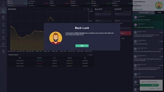 Cryptofall: Investor simulator — screenshot 1