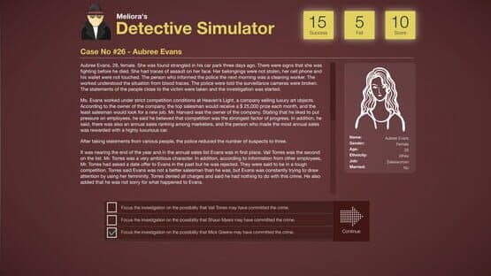 Meliora's Detective Simulator — screenshot 3