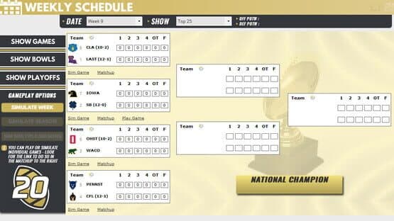 Draft Day Sports: College Football 2020 — screenshot 4