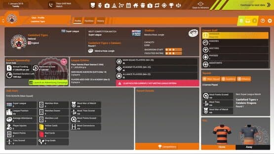 Rugby League Team Manager 3 — screenshot 1