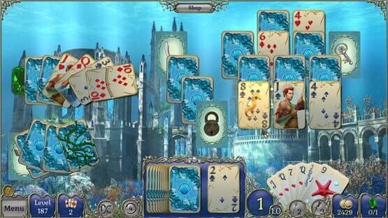 Jewel Match Atlantis Solitaire: Collector's Edition — screenshot 2