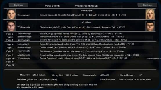 MMA President — screenshot 2