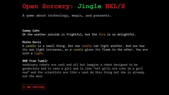 Open Sorcery: Jingle BEL/S — screenshot 5