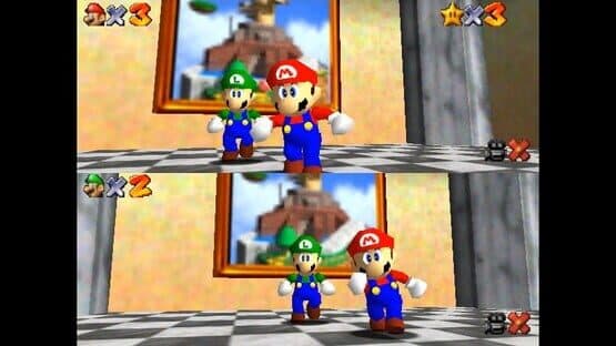Super Mario 64 Splitscreen Multiplayer — screenshot 1