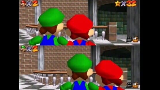 Super Mario 64 Splitscreen Multiplayer — screenshot 2