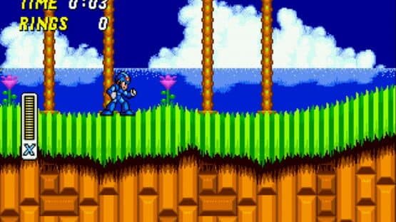 Mega Man X in Sonic the Hedgehog 2 — screenshot 1