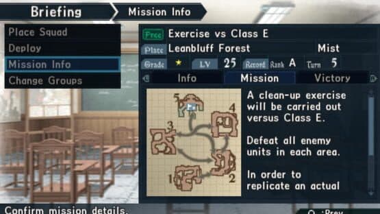 Valkyria Chronicles 2: Exercise vs. Class E — screenshot 1