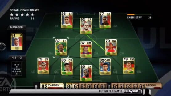 FIFA 10: Ultimate Team — screenshot 1