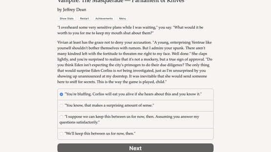 Vampire: The Masquerade - Parliament of Knives — screenshot 4