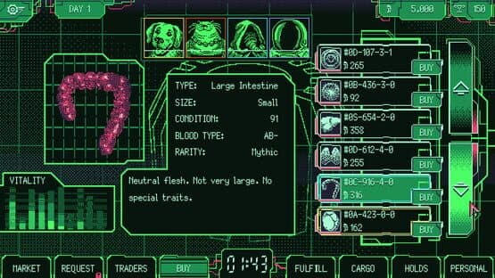 Space Warlord Organ Trading Simulator — screenshot 1