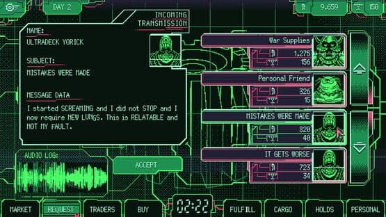 Space Warlord Organ Trading Simulator — screenshot 2