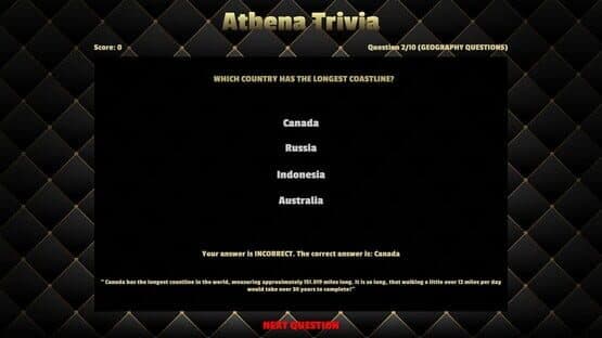 Athena Trivia — screenshot 1