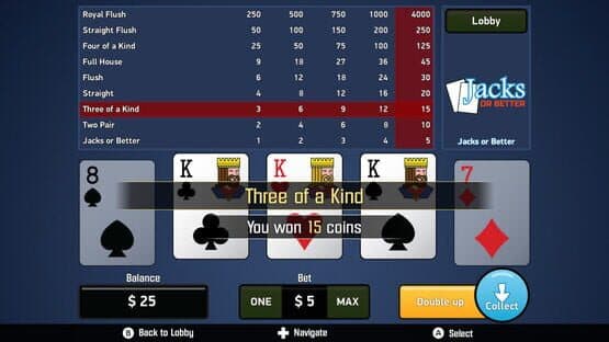 Jacks or Better: Video Poker — screenshot 2