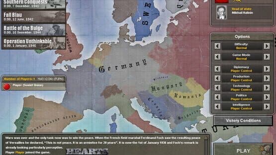 Hearts of Iron III: For the Motherland — screenshot 1