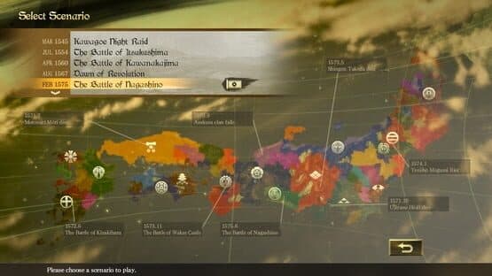 Nobunaga's Ambition: Taishi - The Battle of Nagashino Scenario — screenshot 1