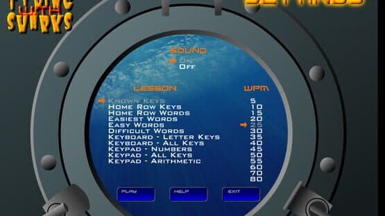 Typing with Sharks — screenshot 1