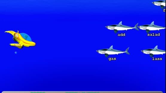 Typing with Sharks — screenshot 2