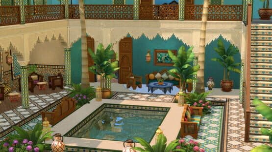 The Sims 4: Courtyard Oasis Kit — screenshot 1