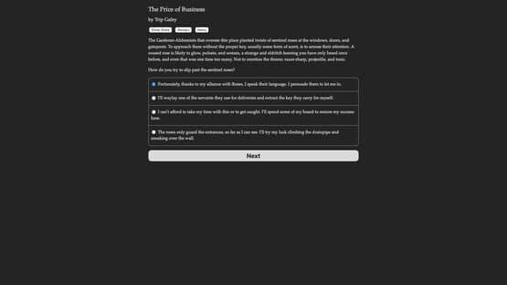 Faerie's Bargain: The Price of Business — screenshot 2
