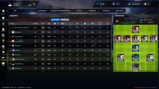 FootballTeam — screenshot 2