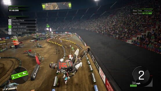 Monster Energy Supercross: The Official Videogame 2 - Los Angeles Memorial Coliseum — screenshot 1