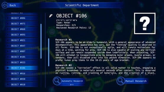 SCP Strategy — screenshot 2