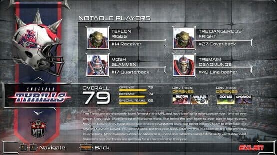 Mutant Football League: Snuffalo Thrills — screenshot 1