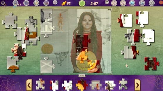 Sweet Holiday Jigsaws: Halloween Night — screenshot 4