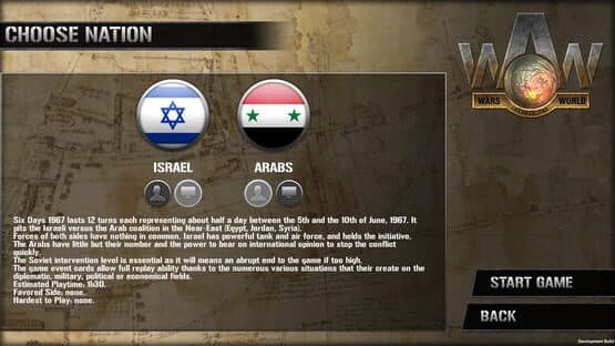 Wars Across the World: Six Days 1967 — screenshot 2