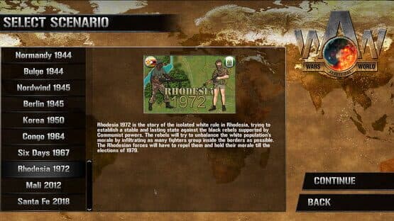 Wars Across the World: Rhodesia 1972 — screenshot 1