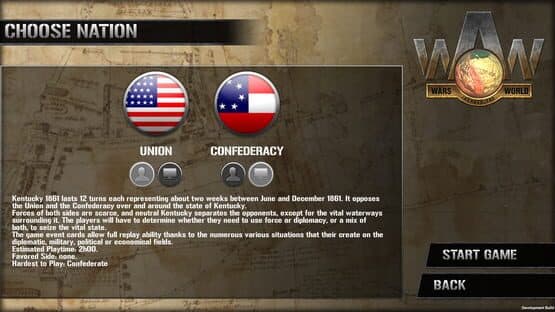 Wars Across the World: Kentucky 1861 — screenshot 2