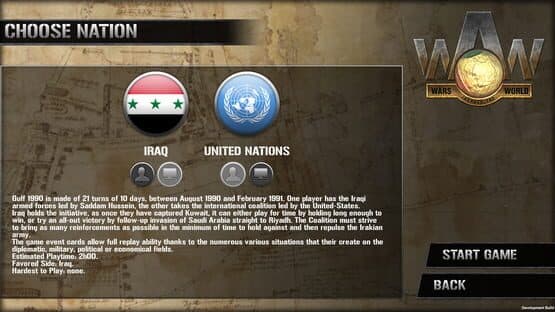 Wars Across the World: Gulf 1990 — screenshot 2