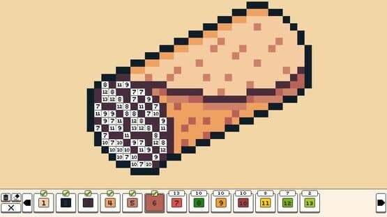 Coloring Pixels: Food Pack — screenshot 2