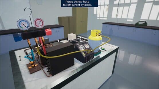 Refrigerant Recovery Simulation — screenshot 1
