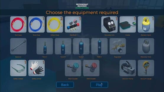 Refrigerant Recovery Simulation — screenshot 5