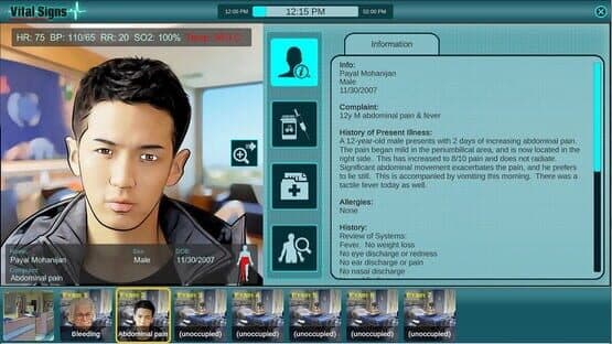 Vital Signs: Emergency Department — screenshot 2
