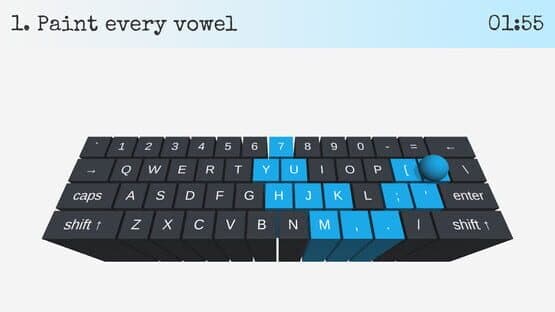 On Key Up: A Game for Keyboards — screenshot 1