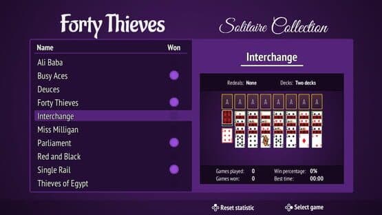 Forty Thieves Solitaire Collection — screenshot 1