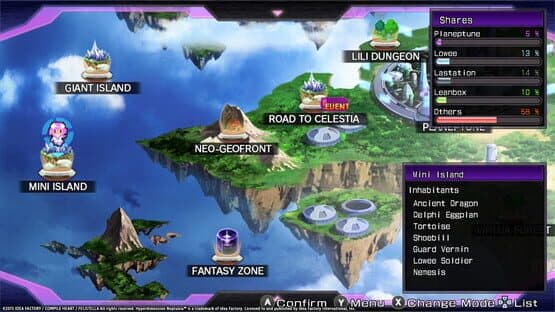 Hyperdimension Neptunia Re;Birth1: Mini Island — screenshot 2