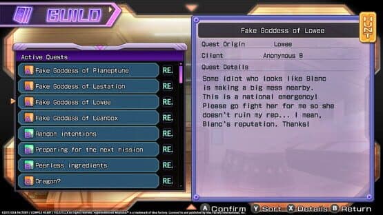 Hyperdimension Neptunia Re;Birth1: Shares Quests — screenshot 4