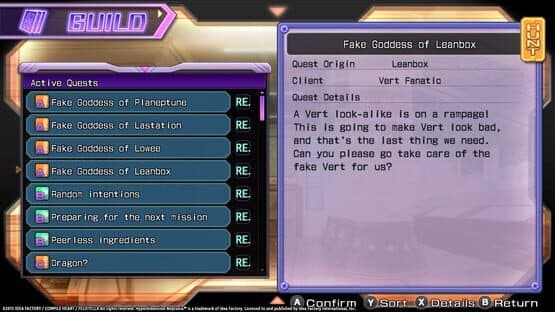 Hyperdimension Neptunia Re;Birth1: Shares Quests — screenshot 5