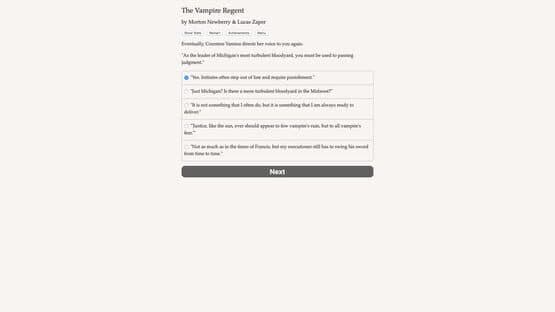 The Vampire Regent — screenshot 1