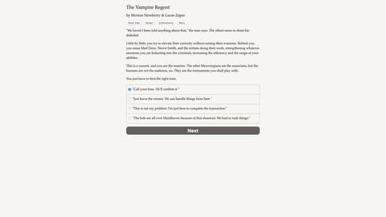 The Vampire Regent — screenshot 2