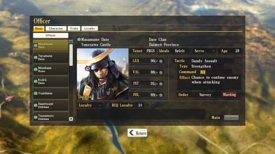 Nobunaga's Ambition: Sphere of Influence - Scenario 8: The One-eyed Dragon — screenshot 5