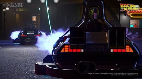 Planet Coaster: Back to the Future Time Machine Construction Kit — screenshot 5